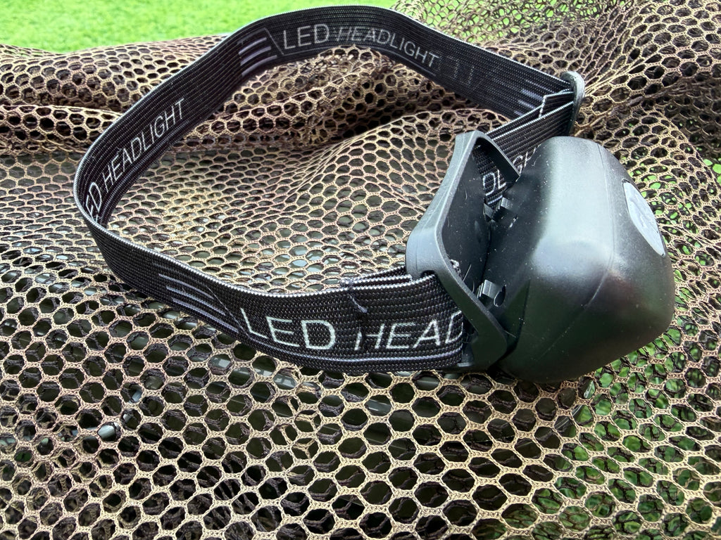 LED Rechargeable Head Torch / Headlamp - Lightweight Hands-Free Headlight