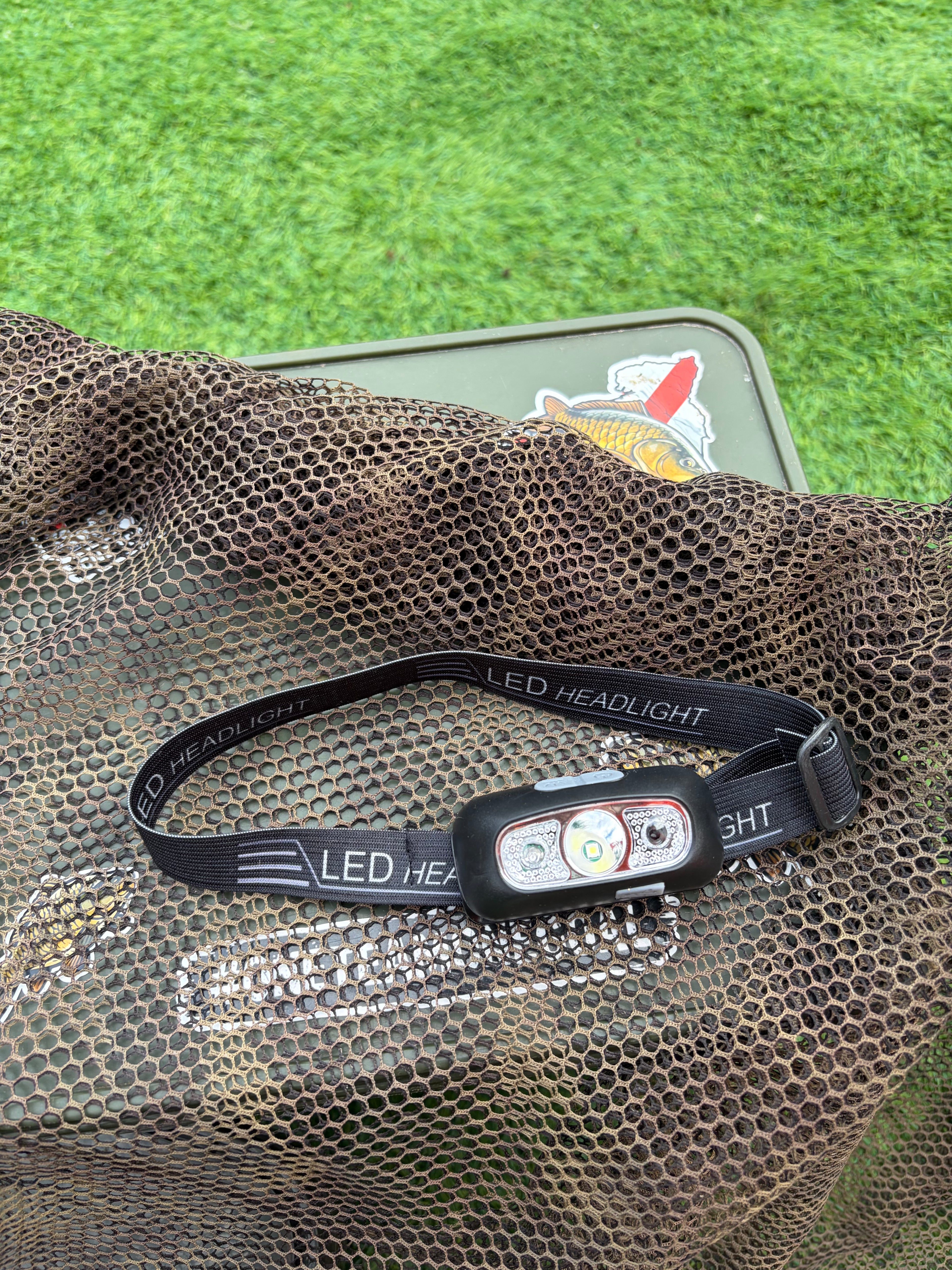 LED Rechargeable Head Torch / Headlamp - Lightweight Hands-Free Headlight