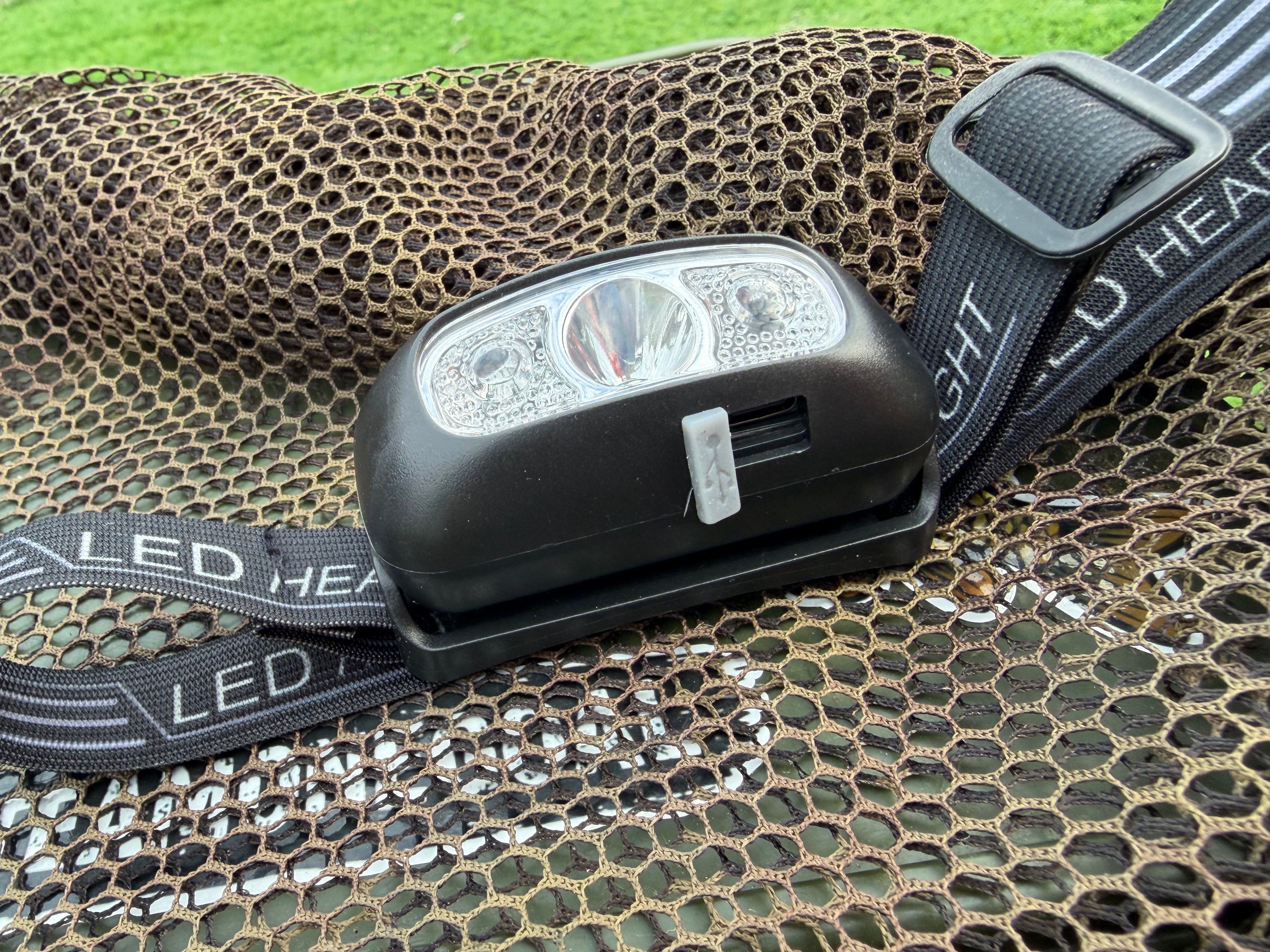 LED Rechargeable Head Torch / Headlamp - Lightweight Hands-Free Headlight